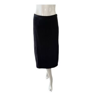 Nic+Zoe Knit Pleated Midi Skirt